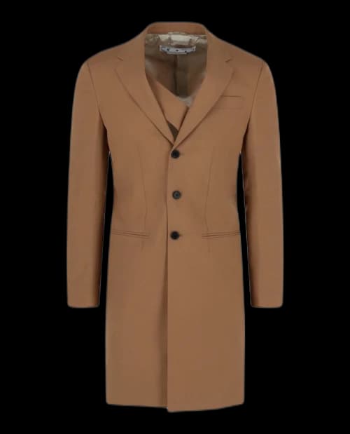 OFF-WHITE Snap Trench Coat Beige