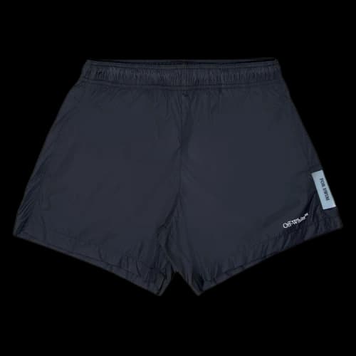 Off-White Logo Swimshorts 'Black/White'