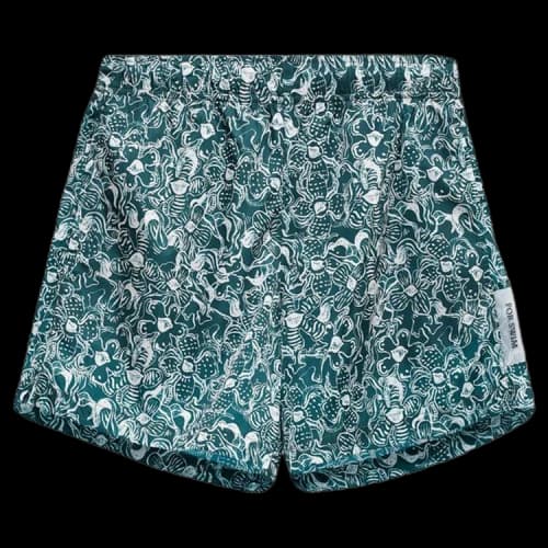 Off-White Floral Swimshorts 'Dark Green'
