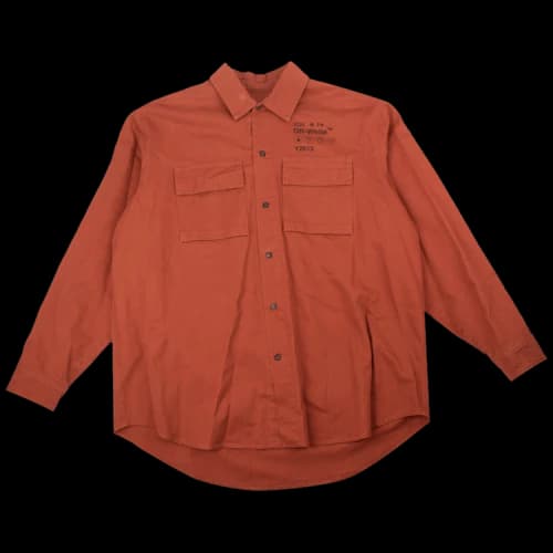Off-White Long Logo Shirt 'Orange'