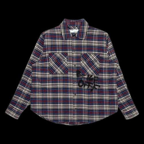 Off-White Flannel Check Shirt 'Blue / Black'