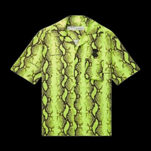 Off-White Snake Holiday Shirt 'Yellow'