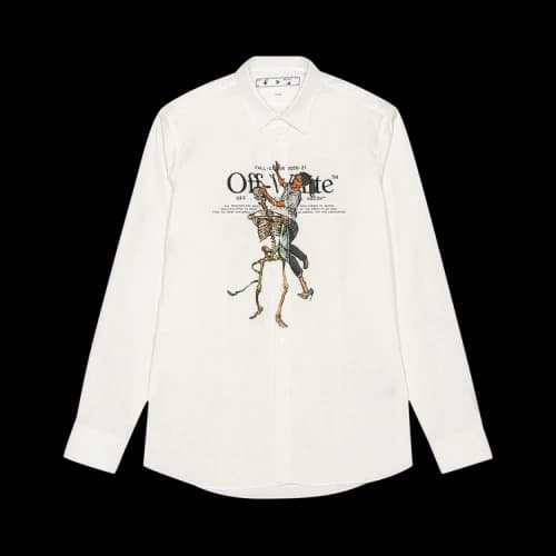 Off-White Chest Painting Printing Shirt White