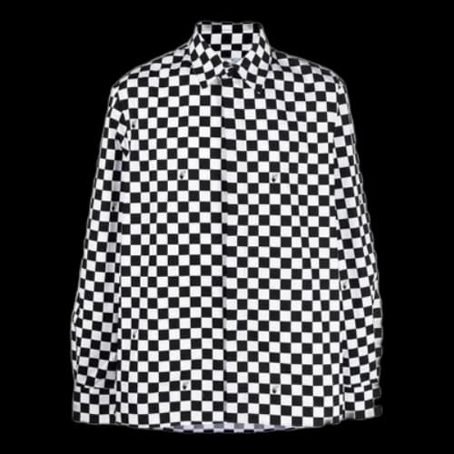 Off-White FW22 Plaid Long Sleeves Version Black White Shirt