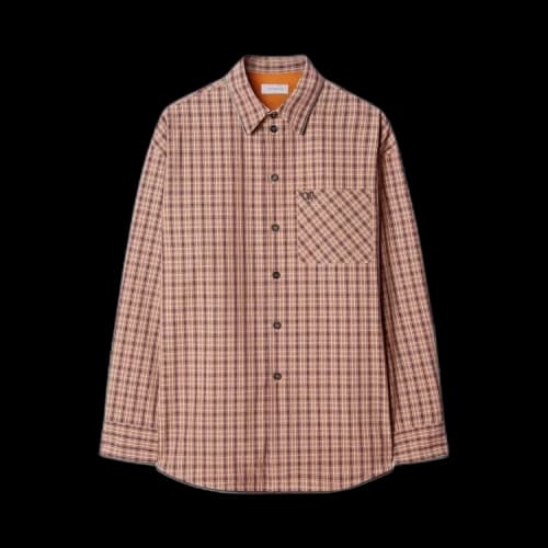 Off-White Zip Detail Checked Shirt 'Red'