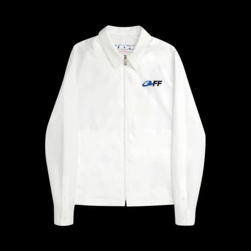 Off-White Exact Opposite Zip Hybrid Shirt 'White/Black'