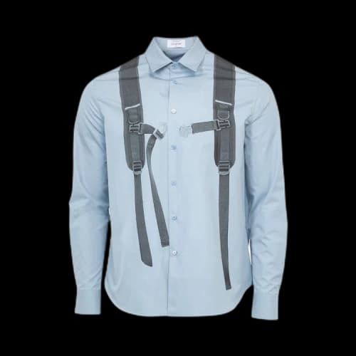Off-White Backpack Heavycot Shirt 'Placid Blue/Black'