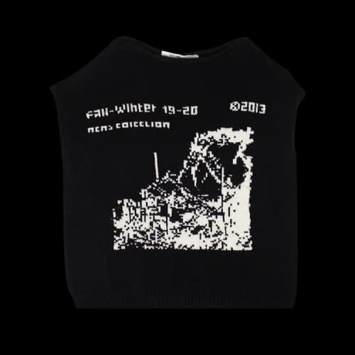 Off-White Graphic Logo Sweater Vest 'Black'