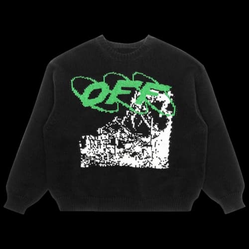 Off-White Ruined Factory Sweater 'Black'