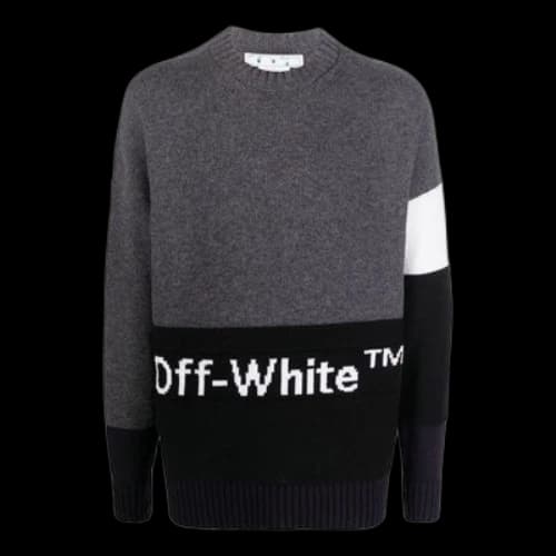 Off-White Color Block Off Crewneck