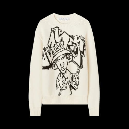 Off-White Graff Freest Chunky Knit Crew 'Off White'