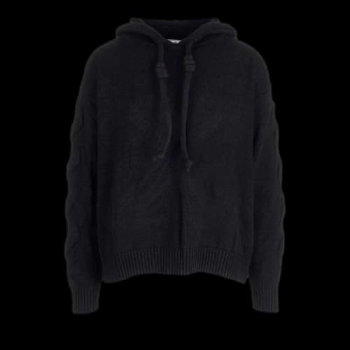 OFF-WHITE 3D Diag Knit Hoodie Black