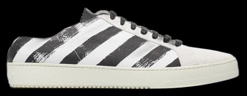 OFF-WHITE Diagonal Stripe Print White Black FW17