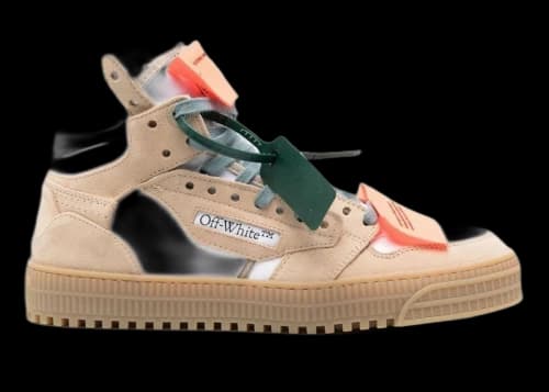OFF-WHITE 3.0 Off Court High-Top Sneakers White Sand Suede
