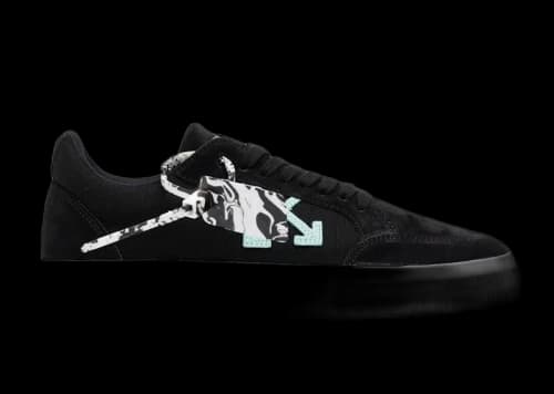 OFF-WHITE Vulc Low Black Grey Light Blue