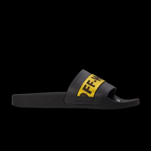 Off-White Industrial Sliders 'Black Yellow'