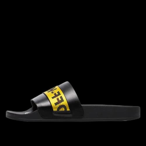 Off-White Off White Industrial Strap Slides Black Yellow (2019)