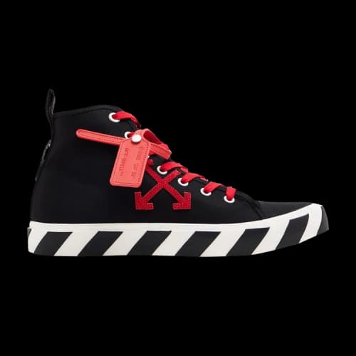Off-White Vulcanized Mid 'Black Red'