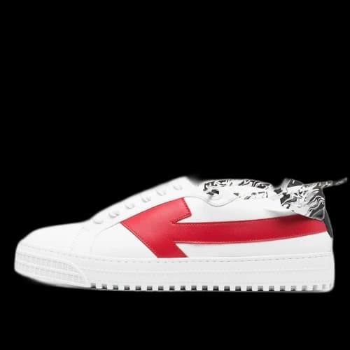 Off-White Off White Out Of Office OOO Low Top Sneaker White Red (2021)