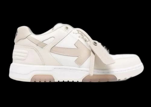 OFF-WHITE Out Of Office OOO Low Tops White Light Beige
