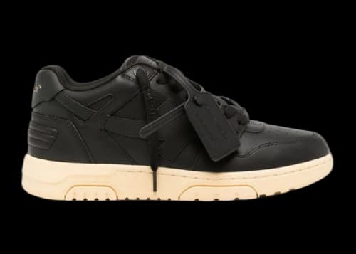 OFF-WHITE Out Of Office OOO Low Tops Black Gum