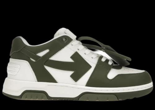 OFF-WHITE Out Of Office OOO Low Tops White Khaki