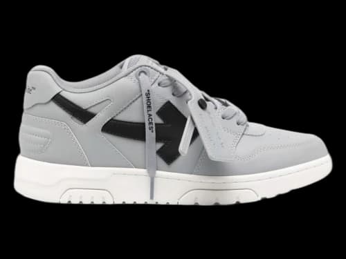 OFF-WHITE Out Of Office OOO Low Tops Grey Black