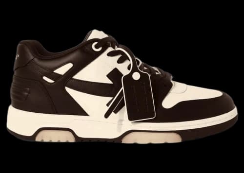 OFF-WHITE Out Of Office "OOO" Low Tops Chocolate Cream