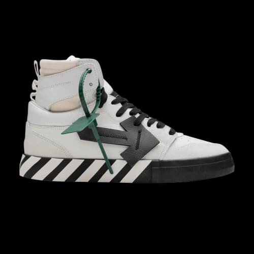 Off-White High Top Vulcanized 'White Black'