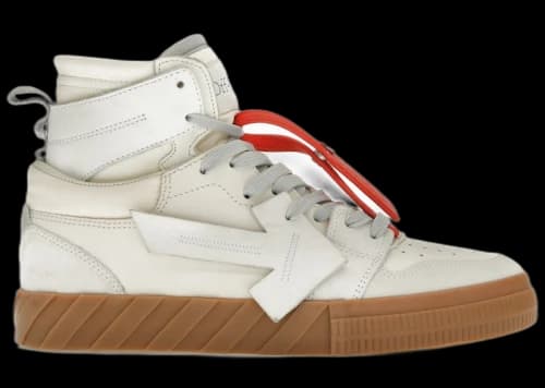 OFF-WHITE Floating Arrow High Top Vulc White Cream