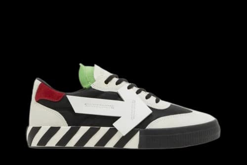 Off-White Floating Arrow Low Vulc Leather 'White Black Green'