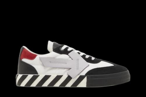 Off-White Floating Arrow Low Vulc Leather 'Black White Red'