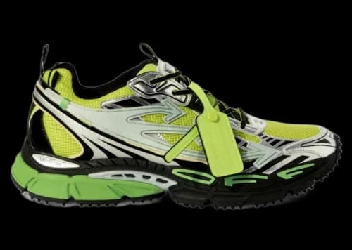 OFF-WHITE Be Right Back Silver Green Fluo