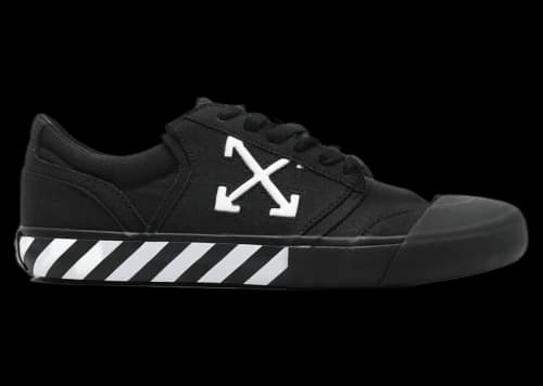 OFF-WHITE Vulc Undercut Low Canvas Black White
