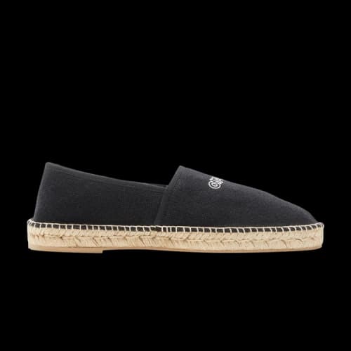 Off-White Canvas Espadrilles 'Black'