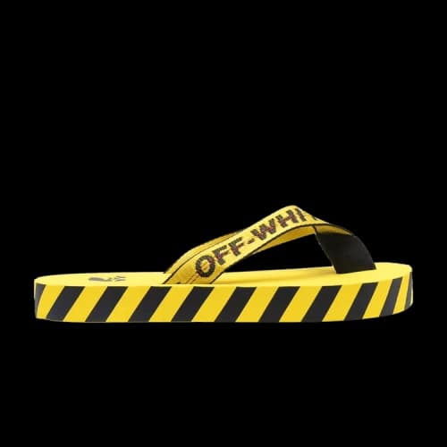 Off-White Industrial Flip Flops 'Logo Tape - Yellow' 2022
