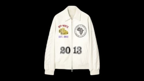 OFF-WHITE Rhino Full Lea Varsity Raglan White