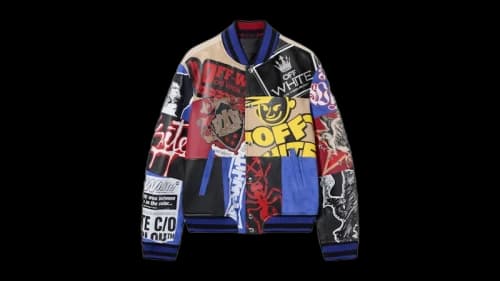 OFF-WHITE Multipatch Wool Varsity Jacket Multicolor/Multicolor