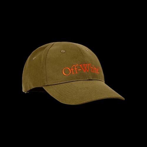 Off-White Bookish OW Baseball Cap 'Army Green/Orange'