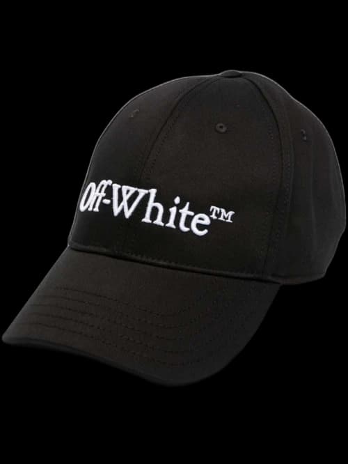 Off-White Logo-Embroidered Baseball Cap Black