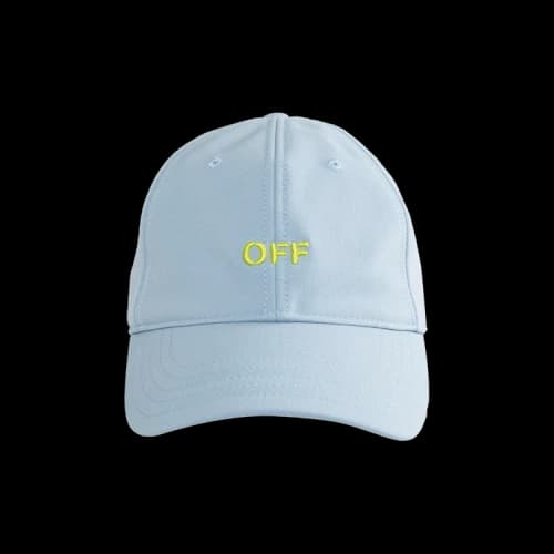 Off-White Off Stamp Baseball Cap 'Placid Blue/Lemon'