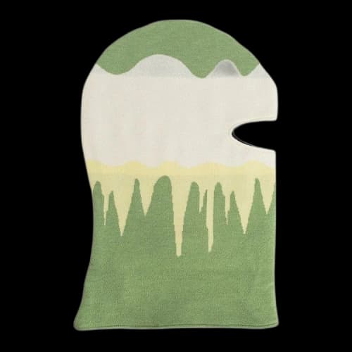 Off-White Painted Knit Balaclava 'Green'