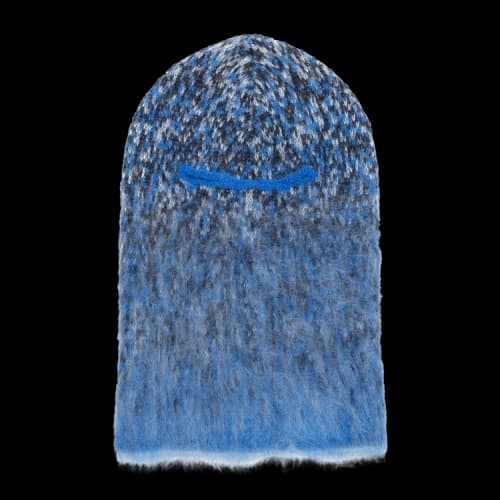 Off-White Arrow Fuzzy Mohair Knit Balaclava 'Black/Blue'