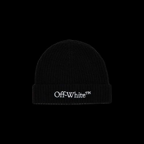 Off-White Bookish Classic Knit Beanie 'Black/White'
