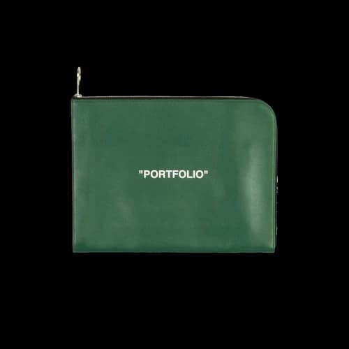 Off-White Quote Document Folder 'Green'