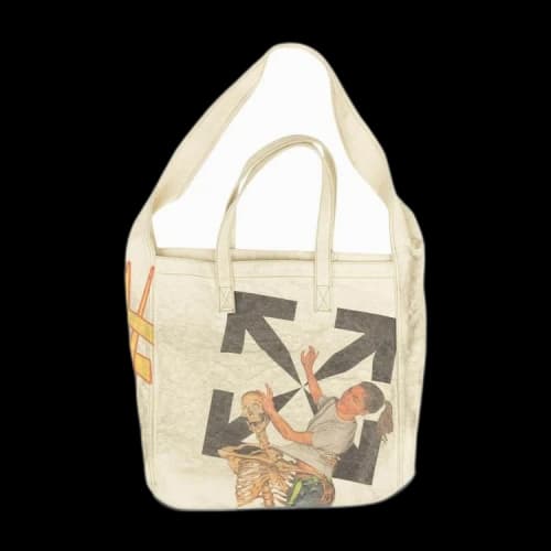 Off-White Pascal Canvas Tote Bag 'Beige'