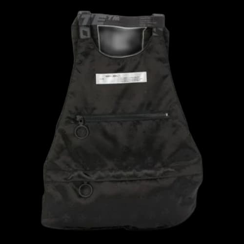 Off-White logo Jacquard Backpack schoolbag Black