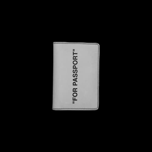 Off-White Quote Passport 'Silver'