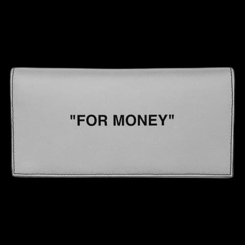 Off-White Quote Yen Wallet 'Silver/Black'