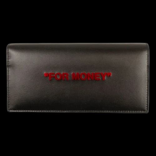 Off-White For Money Quote Yen Wallet 'Black'